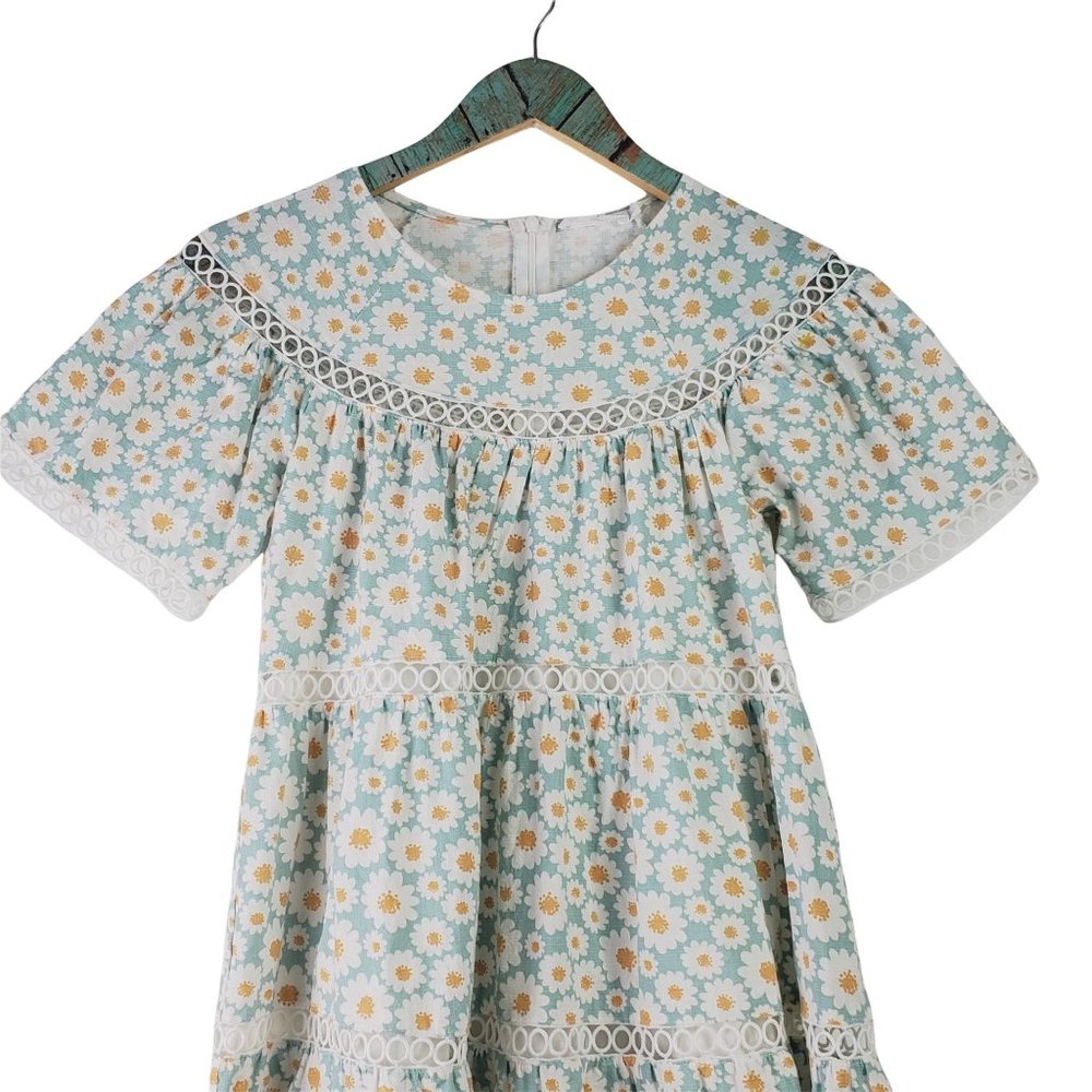 Girl and the Sun Daisy Chain Mini Dress Sz XS - Picture 3 of 9